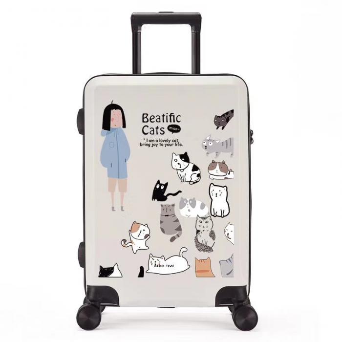 UV Printing Customized DIY picture ABS+PC Trolley suitcase set