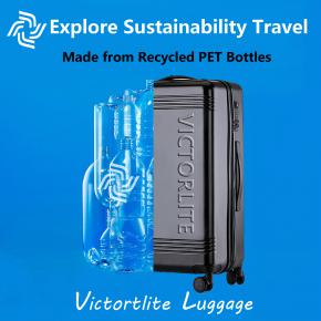 ECO-friendly rPET Hardside Spinner Wheels Luggage Hard Case Harde Koffer