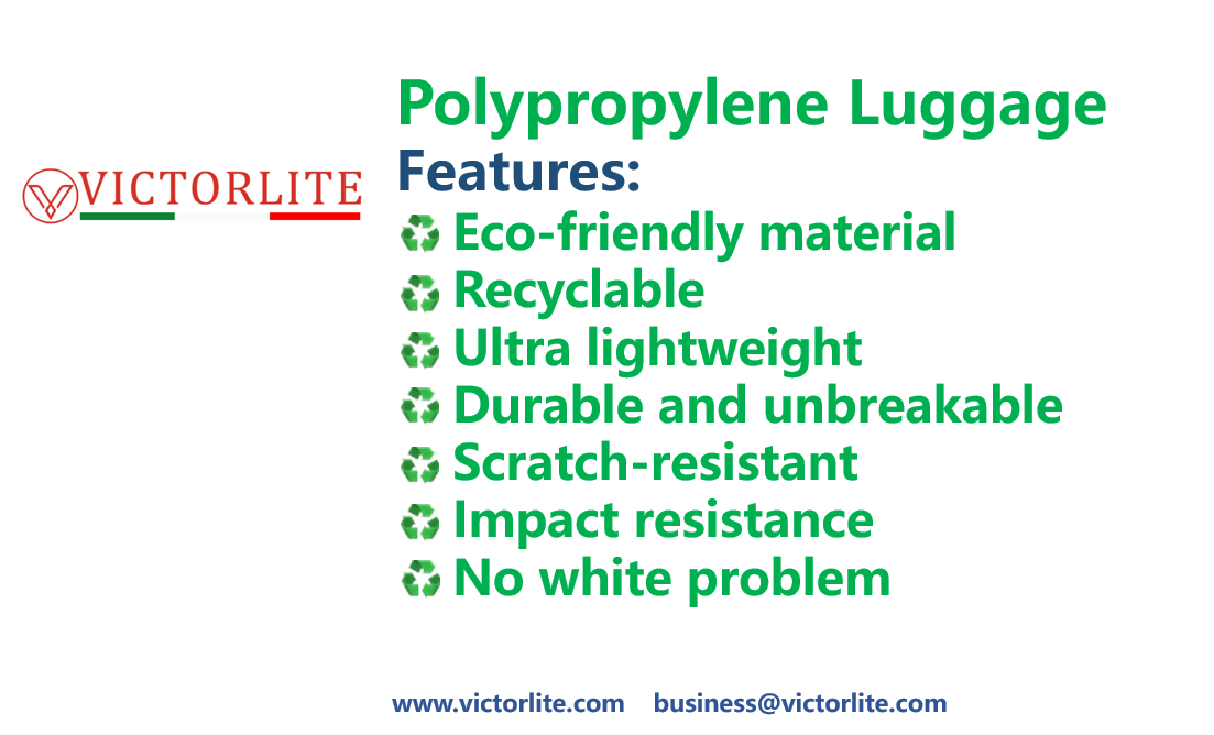 VICTORLITE Polypropylene Luggage Features VICTORLITE Polypropylene Luggage Features
