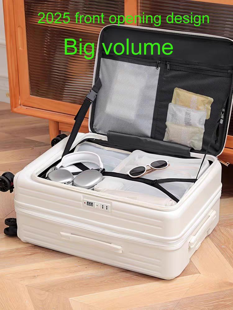 front opening luggage,front opening suitcase,front opening hardside luggage,front opening hardside suitcase