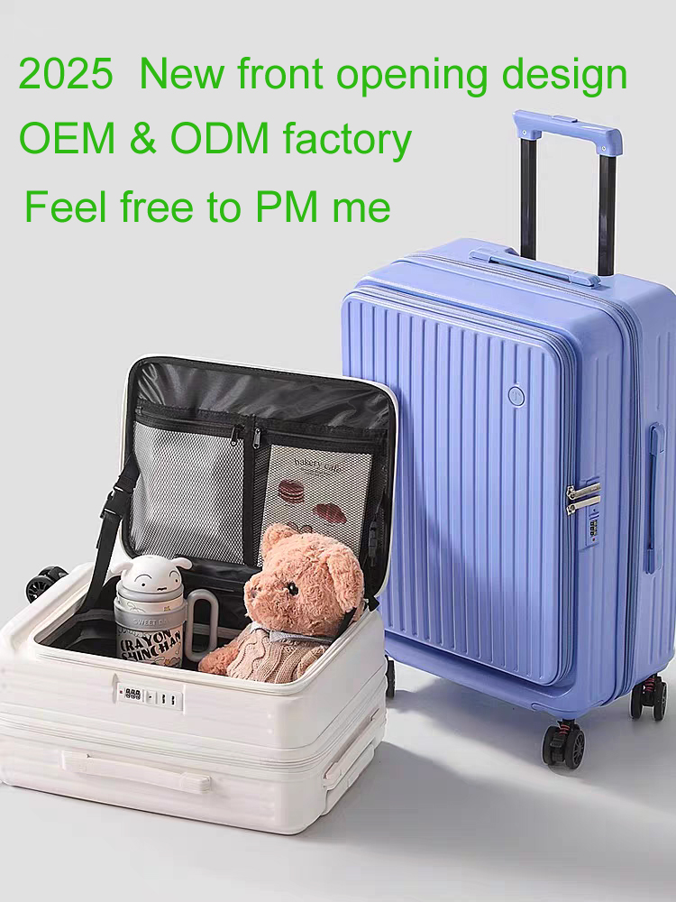 front opening luggage,front opening suitcase,front opening hardside luggage,front opening hardside suitcase